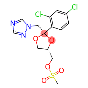 Cis-2-(2,4,-Dichlorophenyl)-2-(1H-1,2,4-Triazol-1-Yl Methyl)-1,3-Dioxolan-4-Methanol Methane Sulfonate