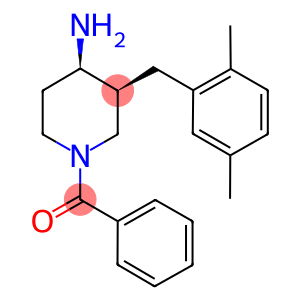 CIS-1-BENZOYL-3-(2,5-DIMETHYLBENZYL)PIPERIDIN-4-AMINE