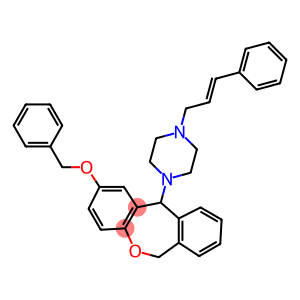 11-(4-Cinnamyl-1-piperazinyl)-2-(benzyloxy)-6,11-dihydrodibenz[b,e]oxepin