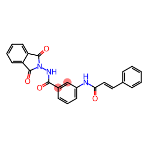 3-(cinnamoylamino)-N-(1,3-dioxo-1,3-dihydro-2H-isoindol-2-yl)benzamide