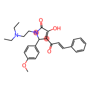 4-CINNAMOYL-1-(2-(DIETHYLAMINO)ETHYL)-3-HYDROXY-5-(4-METHOXYPHENYL)-1H-PYRROL-2(5H)-ONE