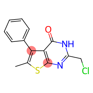 2-CHLOROMETHYL-6-METHYL-5-PHENYL-3H-THIENO[2,3-D]PYRIMIDIN-4-ONE