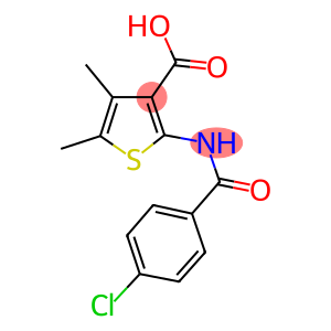 2-[(4-CHLOROBENZOYL)AMINO]-4,5-DIMETHYLTHIOPHENE-3-CARBOXYLIC ACID