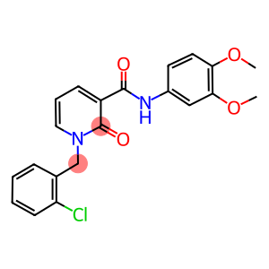 1-(2-CHLOROBENZYL)-N-(3,4-DIMETHOXYPHENYL)-2-OXO-1,2-DIHYDRO-3-PYRIDINECARBOXAMIDE