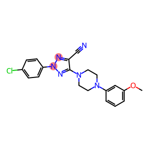 2-(4-CHLOROPHENYL)-5-[4-(3-METHOXYPHENYL)PIPERAZIN-1-YL]-2H-1,2,3-TRIAZOLE-4-CARBONITRILE