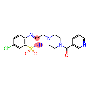 7-CHLORO-3-([4-(PYRIDIN-3-YLCARBONYL)PIPERAZIN-1-YL]METHYL)-2H-1,2,4-BENZOTHIADIAZINE 1,1-DIOXIDE