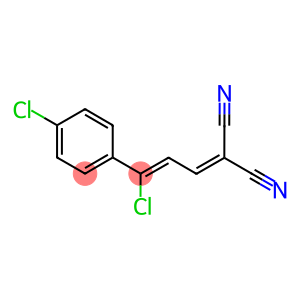 2-[3-CHLORO-3-(4-CHLOROPHENYL)PROP-2-ENYLIDENE]MALONONITRILE