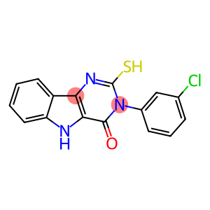 3-(3-CHLOROPHENYL)-2-MERCAPTO-3,5-DIHYDRO-4H-PYRIMIDO[5,4-B]INDOL-4-ONE