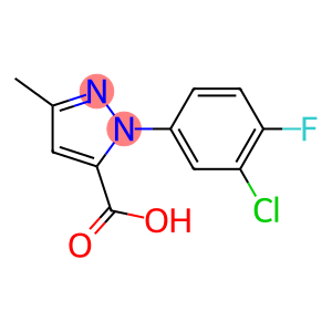 1-(3-CHLORO-4-FLUOROPHENYL)-3-METHYL-1H-PYRAZOLE-5-CARBOXYLIC ACID