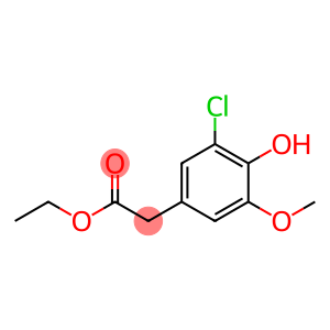 (3-CHLORO-4-HYDROXY-5-METHOXY-PHENYL)-ACETIC ACID ETHYL ESTER