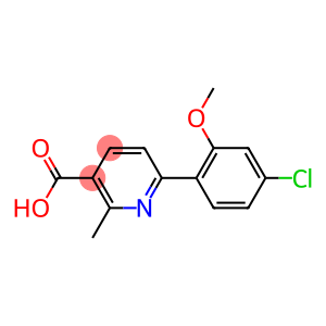 6-(4-CHLORO-2-METHOXYPHENYL)-2-METHYLPYRIDINE-3-CARBOXYLIC ACID