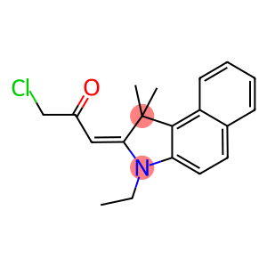 1-CHLORO-3-(3-ETHYL-1,1-DIMETHYL-1,3-DIHYDRO-BENZO[E]INDOL-2-YLIDENE)-PROPAN-2-ONE