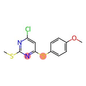 4-CHLORO-6-[(4-METHOXYPHENYL)SULFANYL]-2-(METHYLSULFANYL)PYRIMIDINE