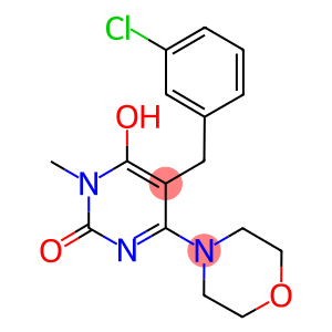 5-(3-CHLOROBENZYL)-6-HYDROXY-1-METHYL-4-MORPHOLIN-4-YLPYRIMIDIN-2(1H)-ONE