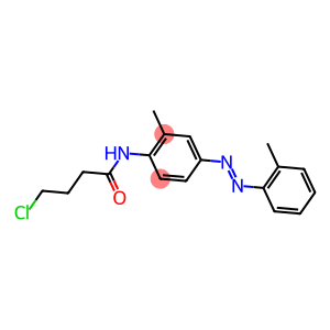 4-CHLORO-N-(2-METHYL-4-[(E)-(2-METHYLPHENYL)DIAZENYL]PHENYL)BUTANAMIDE