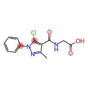 {[(5-CHLORO-3-METHYL-1-PHENYL-1H-PYRAZOL-4-YL)CARBONYL]AMINO}ACETIC ACID