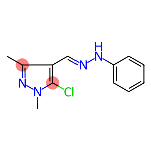 5-CHLORO-1,3-DIMETHYL-1H-PYRAZOLE-4-CARBOXALDEHYDE 4-PHENYLHYDRAZONE