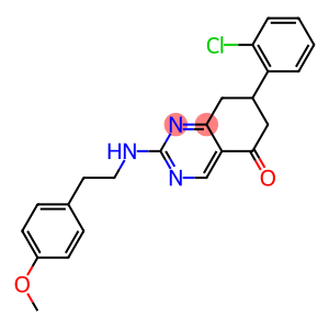 7-(2-CHLOROPHENYL)-2-(4-METHOXYPHENETHYLAMINO)-7,8-DIHYDROQUINAZOLIN-5(6H)-ONE