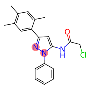 2-CHLORO-N-[2-PHENYL-5-(2,4,5-TRIMETHYL-PHENYL)-2H-PYRAZOL-3-YL]-ACETAMIDE