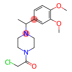 2-CHLORO-1-[4-[1-(3,4-DIMETHOXY-PHENYL)-ETHYL]-PIPERAZIN-1-YL]-ETHANONE