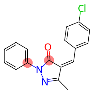 4-((4-CHLOROPHENYL)METHYLENE)-3-METHYL-1-PHENYL-2-PYRAZOLIN-5-ONE