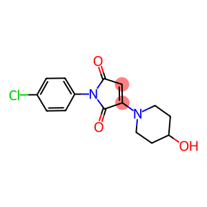 1-(4-CHLOROPHENYL)-3-(4-HYDROXYPIPERIDIN-1-YL)-1H-PYRROLE-2,5-DIONE