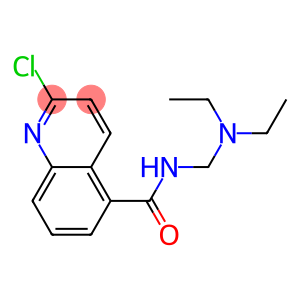 2-CHLOROQUINOLINE-5-CARBOXYLIC ACID DIETHYLAMINOMETHYL AMIDE