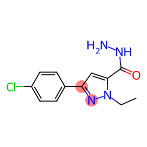 3-(4-CHLOROPHENYL)-1-ETHYL-1H-PYRAZOLE-5-CARBOHYDRAZIDE