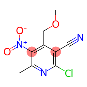 2-CHLORO-3-CYANO-4-METHOXYMETHYL-6-METHYL-5-NITROPYRIDINE