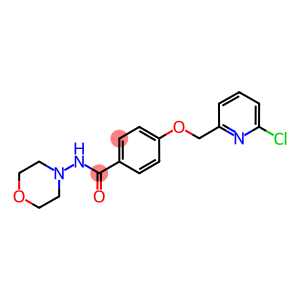 4-[(6-CHLOROPYRIDIN-2-YL)METHOXY]-N-MORPHOLINOBENZAMIDE