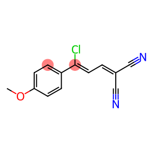 2-[3-CHLORO-3-(4-METHOXYPHENYL)PROP-2-ENYLIDENE]MALONONITRILE