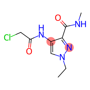 4-(2-CHLORO-ACETYLAMINO)-1-ETHYL-1H-PYRAZOLE-3-CARBOXYLIC ACID METHYLAMIDE