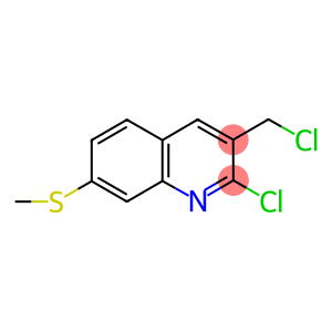 2-CHLORO-3-(CHLOROMETHYL)-7-(METHYLTHIO)QUINOLINE