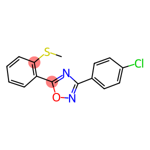 2-[3-(4-CHLOROPHENYL)-1,2,4-OXADIAZOL-5-YL]PHENYL METHYL SULFIDE