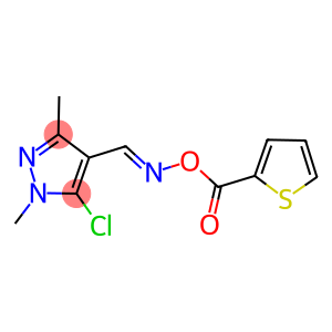 5-CHLORO-1,3-DIMETHYL-4-(([(2-THIENYLCARBONYL)OXY]IMINO)METHYL)-1H-PYRAZOLE