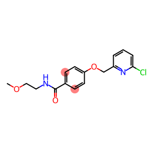 4-[(6-CHLOROPYRIDIN-2-YL)METHOXY]-N-(2-METHOXYETHYL)BENZAMIDE