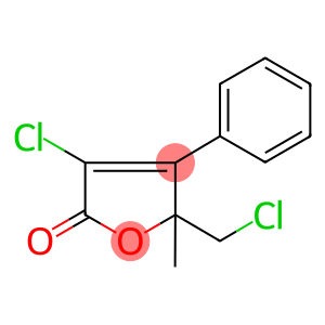 3-CHLORO-5-(CHLOROMETHYL)-5-METHYL-4-PHENYL-2,5-DIHYDROFURAN-2-ONE