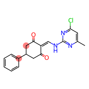 2-(((6-CHLORO-4-METHYLPYRIMIDIN-2-YL)AMINO)METHYLENE)-5-PHENYLCYCLOHEXANE-1,3-DIONE