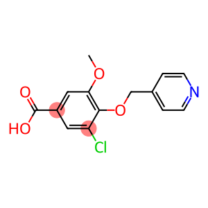 3-CHLORO-5-METHOXY-4-(PYRIDIN-4-YLMETHOXY)BENZOIC ACID