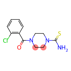 4-(2-CHLORO-BENZOYL)-PIPERAZINE-1-CARBOTHIOIC ACIDAMIDE
