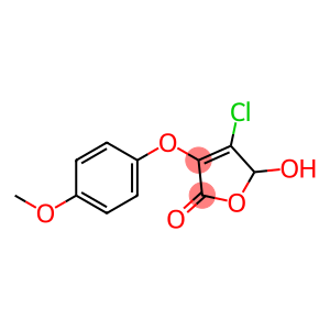 4-CHLORO-5-HYDROXY-3(4-METHOXYPHENOXY)-2(5H)-FURANON