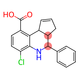 6-CHLORO-3A,4,5,9B-TETRAHYDRO-4-PHENYL-3H-CYCLOPENTA[C]QUINOLINE-9-CARBOXYLIC ACID