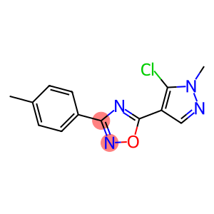 5-(5-CHLORO-1-METHYL-1H-PYRAZOL-4-YL)-3-(4-METHYLPHENYL)-1,2,4-OXADIAZOLE, TECH