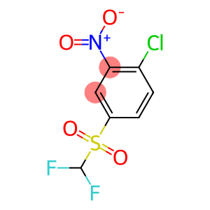 1-CHLORO-4-[(DIFLUOROMETHYL)SULPHONYL]-2-NITROBENZENE