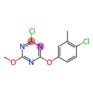 2-CHLORO-4-(4-CHLORO-3-METHYLPHENOXY)-6-METHOXY-1,3,5-TRIAZINE, TECH