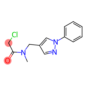 2-CHLORO-N-METHYL-N-[(1-PHENYL-1H-PYRAZOL-4-YL)METHYL]ACETAMIDE