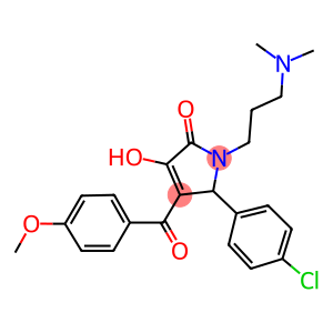 5-(4-CHLOROPHENYL)-1-(3-(DIMETHYLAMINO)PROPYL)-3-HYDROXY-4-(4-METHOXYBENZOYL)-1H-PYRROL-2(5H)-ONE