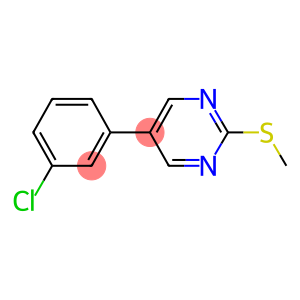 5-(3-CHLOROPHENYL)-2-(METHYLSULFANYL)PYRIMIDINE