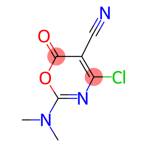 4-CHLORO-2-(DIMETHYLAMINO)-6-OXO-6H-1,3-OXAZINE-5-CARBONITRILE