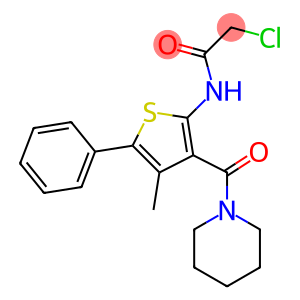 2-CHLORO-N-[4-METHYL-5-PHENYL-3-(PIPERIDIN-1-YLCARBONYL)THIEN-2-YL]ACETAMIDE